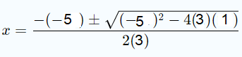 formula general